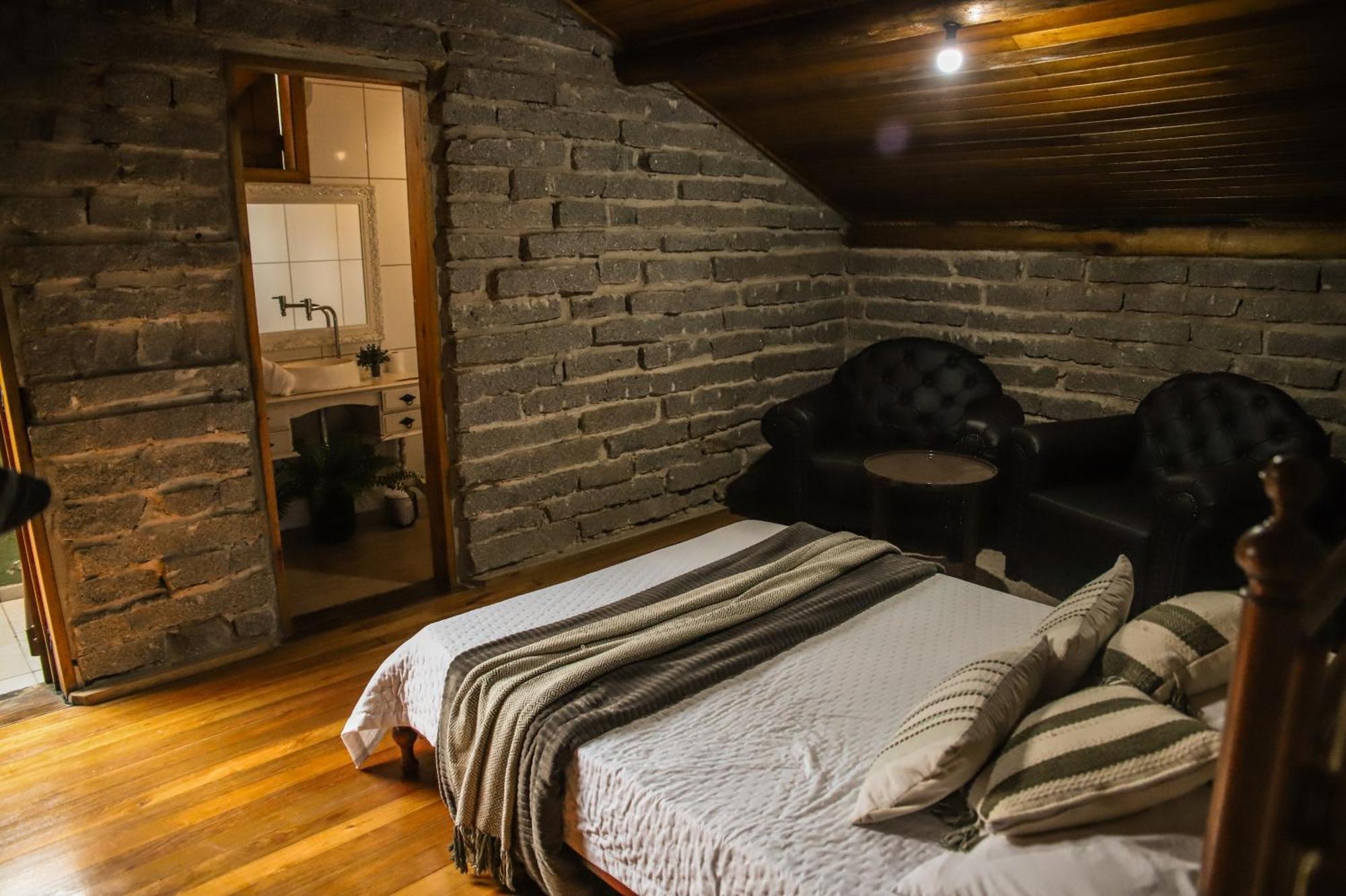 Chale Casa De Pedra, Vivenda Serra Velha, Chales De Montanha Timbe do Sul Bagian luar foto
